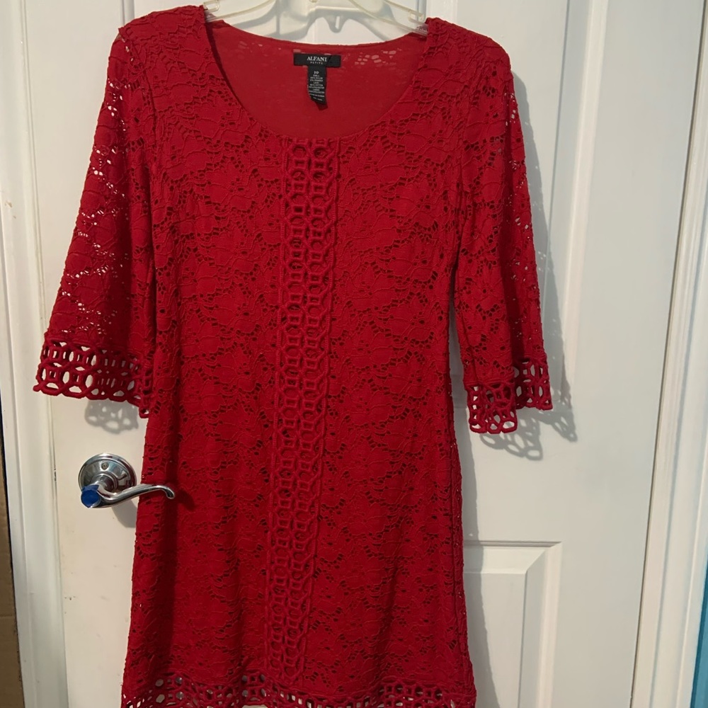 Alfani Red Dress